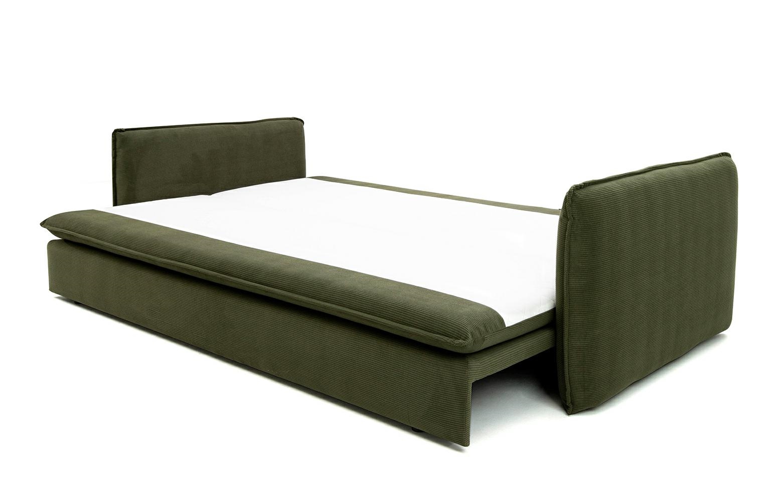 Canapea Sense Slim 230x103x82 cm, Țesătură Sztruksowa Bej Deschis - King Home [4]
