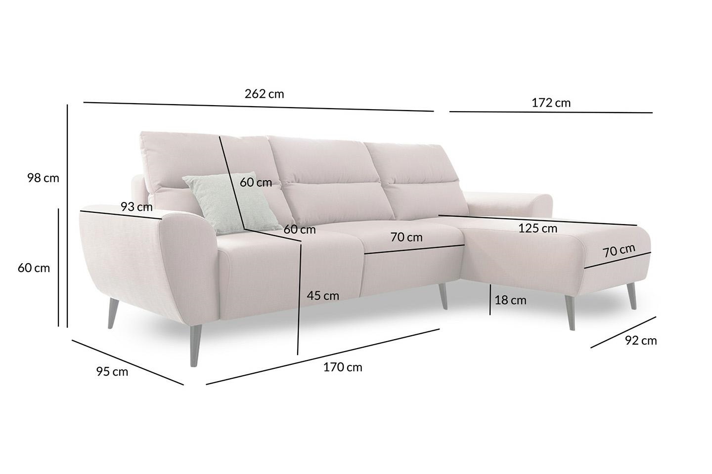 Colțar Jef 262x172x98 cm - King Home [2]