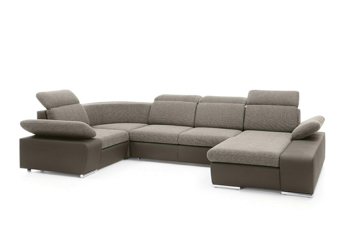 Produse - Colțar Continental 355x210x100 cm, Pianki Pur Crom - King Home