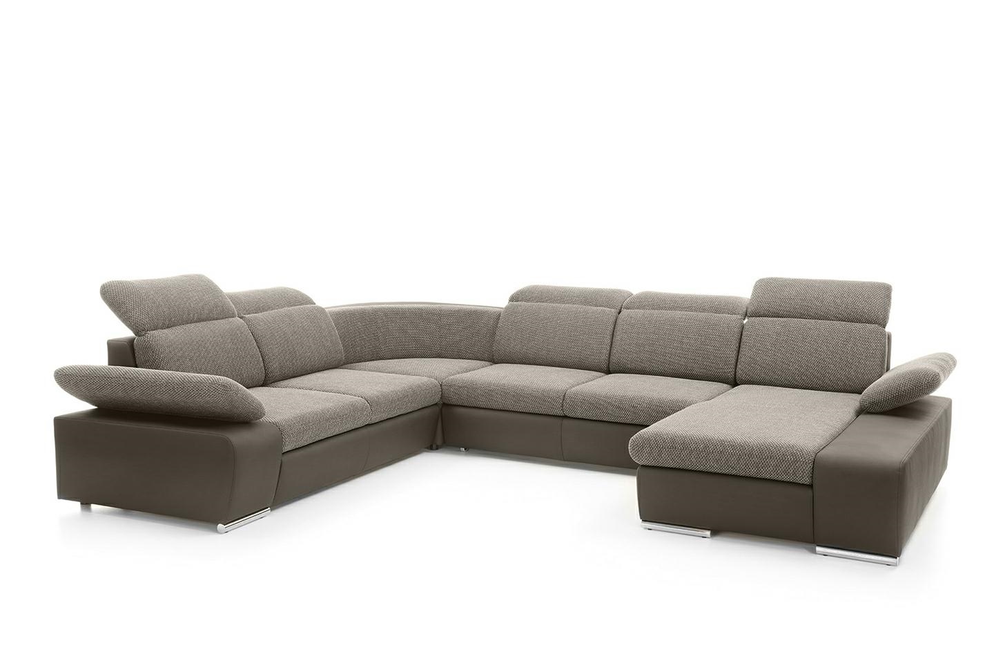 Produse - Colțar Continental Xl 355x281x100 cm, Spumă Pur și Arc Ondulat Crom - King Home
