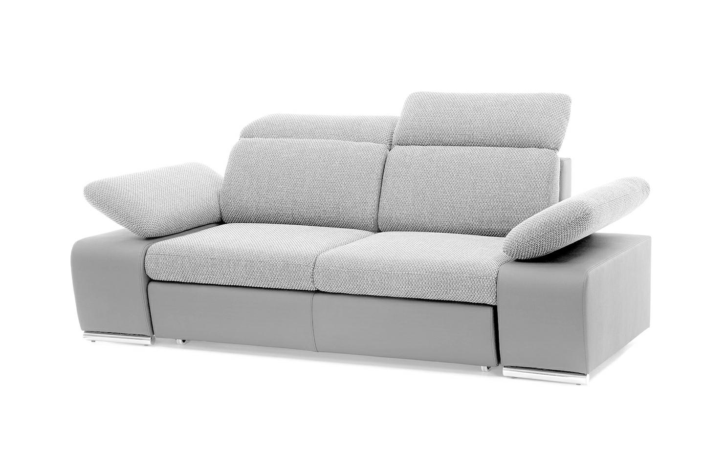 Produse - Canapea Continental 214x96x100 cm, Spumă Pur și Arcuri Ondulate Crom - King Home