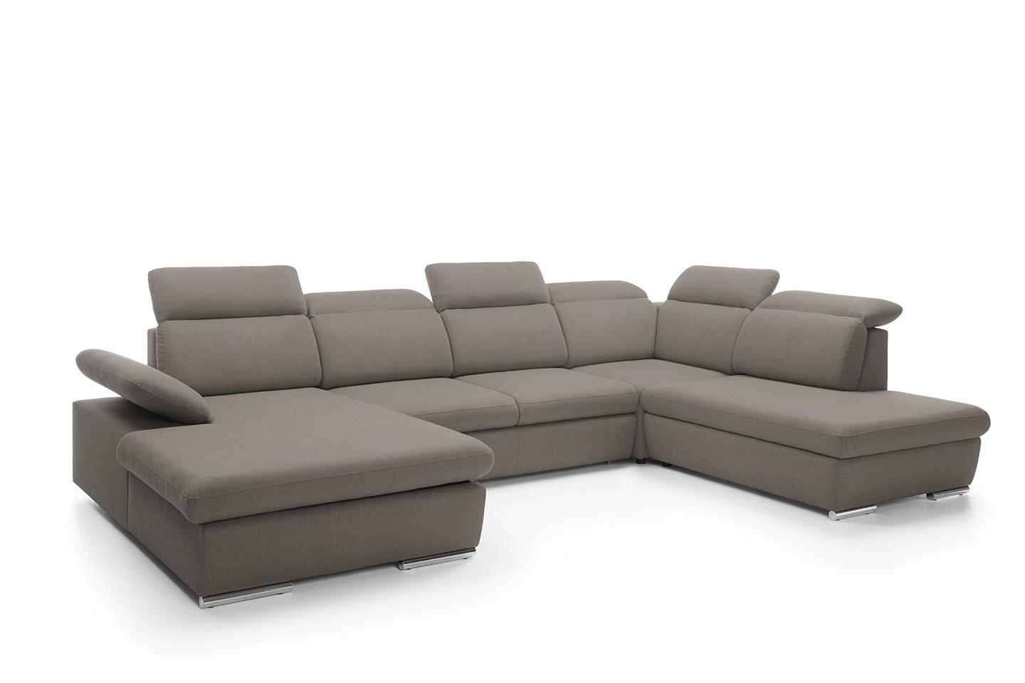 Produse - Colțar Nona 356x230x98 cm, Spumă Pur și Arc Ondulat Crom - King Home