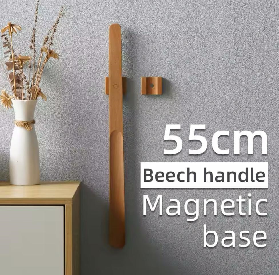 Lingură Magnetică pentru Încălțat Pantofii Magnus 5x1,5x55 cm, Lemn - SHP [9]