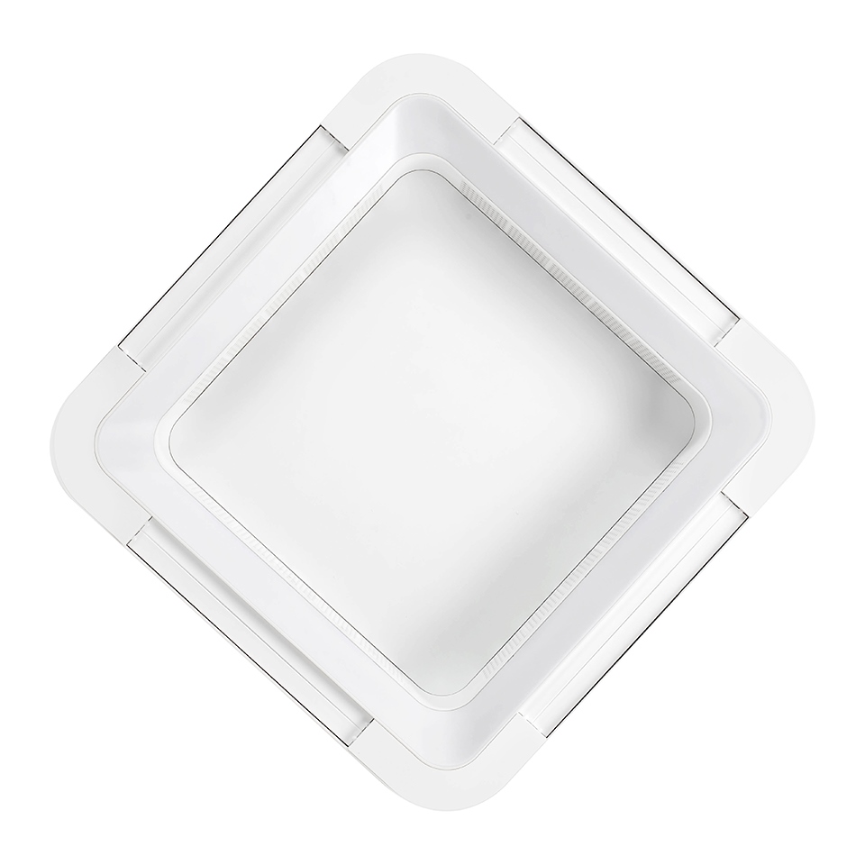 Plafonieră Fanlight 60x60x11 cm, Abs și Acril - Moosee [2]