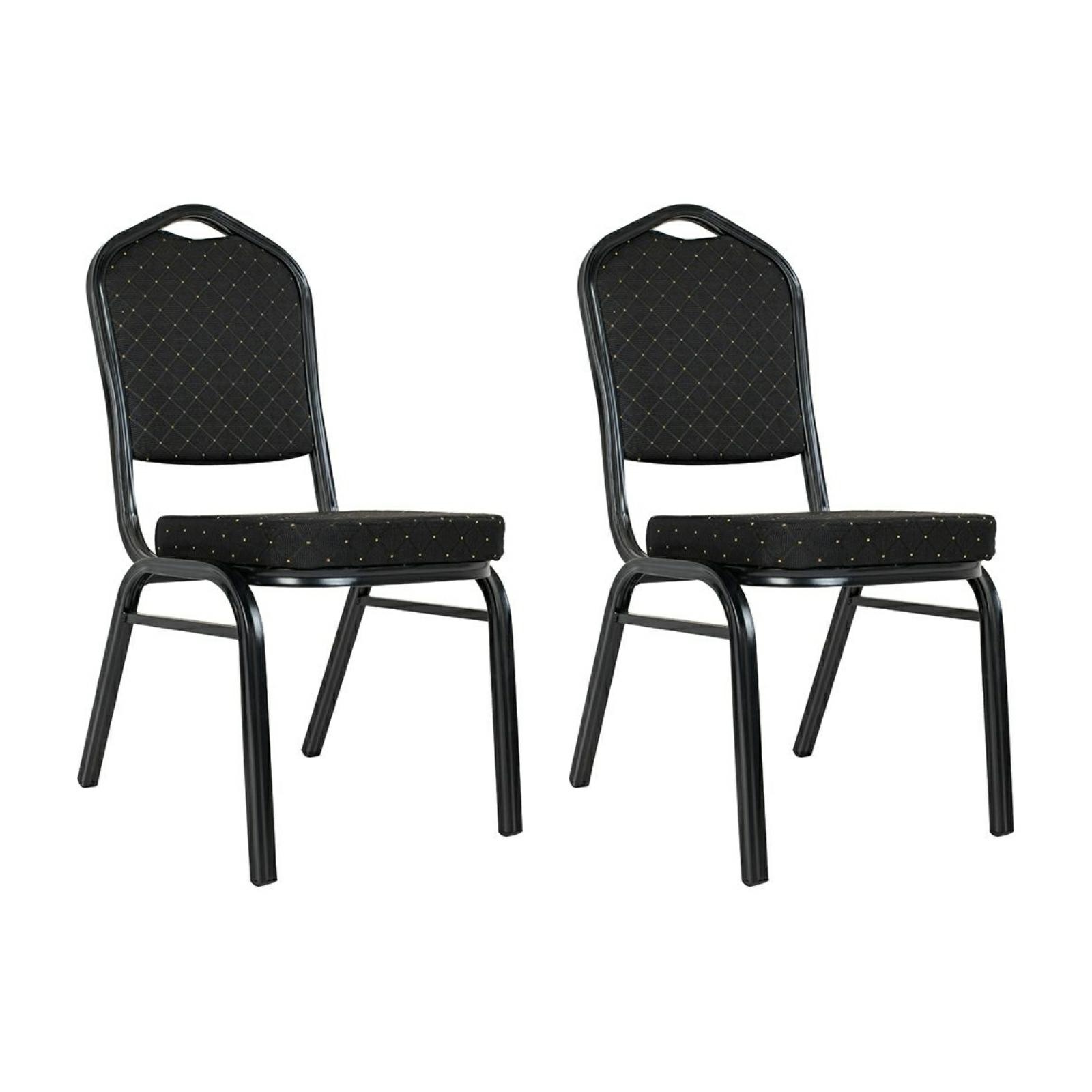 Scaune - Set de 2 Scaune Heron 46x58x93,5 cm, Oțel Negru - King Home