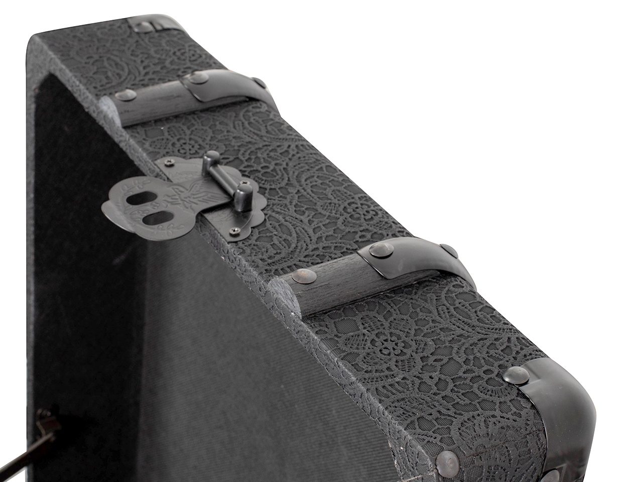 Cufăr Voyage M 38x38x38 cm, Țesătură Prevăluită Negru - Kare Design [6]