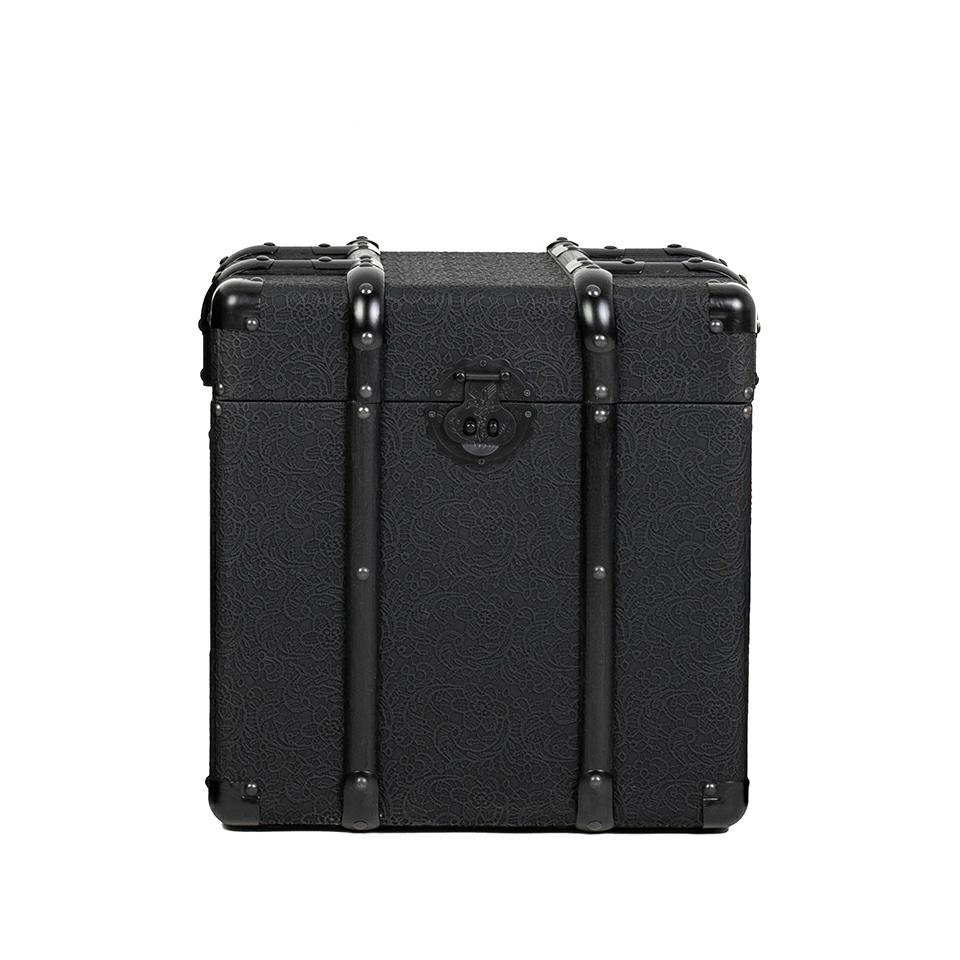 Produse - Cufăr Voyage M 38x38x38 cm, Țesătură Prevăluită Negru - Kare Design