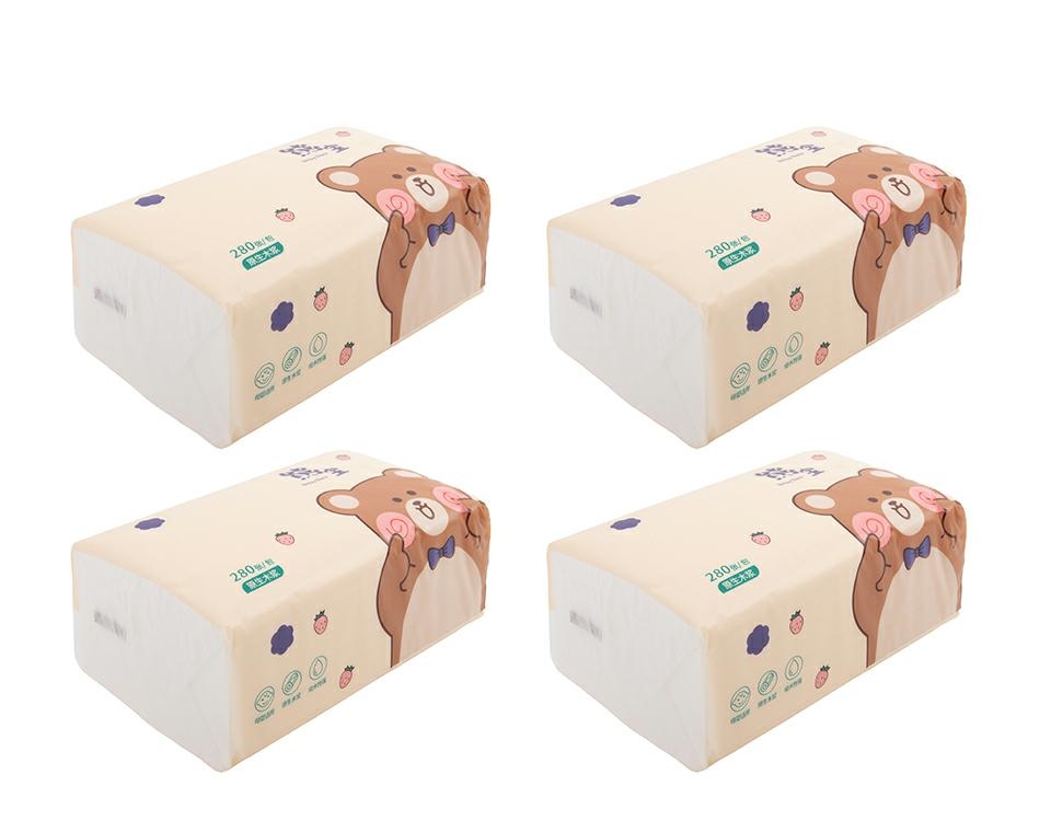 Bucatarie - Set de 4 Pachete Șervețele 4-Strat Soft 4 14x8,5x4,5 cm - SHP