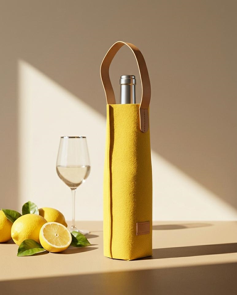 Etui Prezentare pentru Șampanie Veuve 15x14x31 cm, Galben - SHP [7]