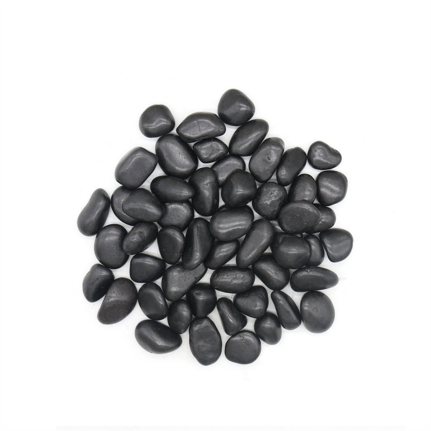 Produse - Piatra Otoczak 3x3x2 cm, Piatră Negru Lustruit - King Home