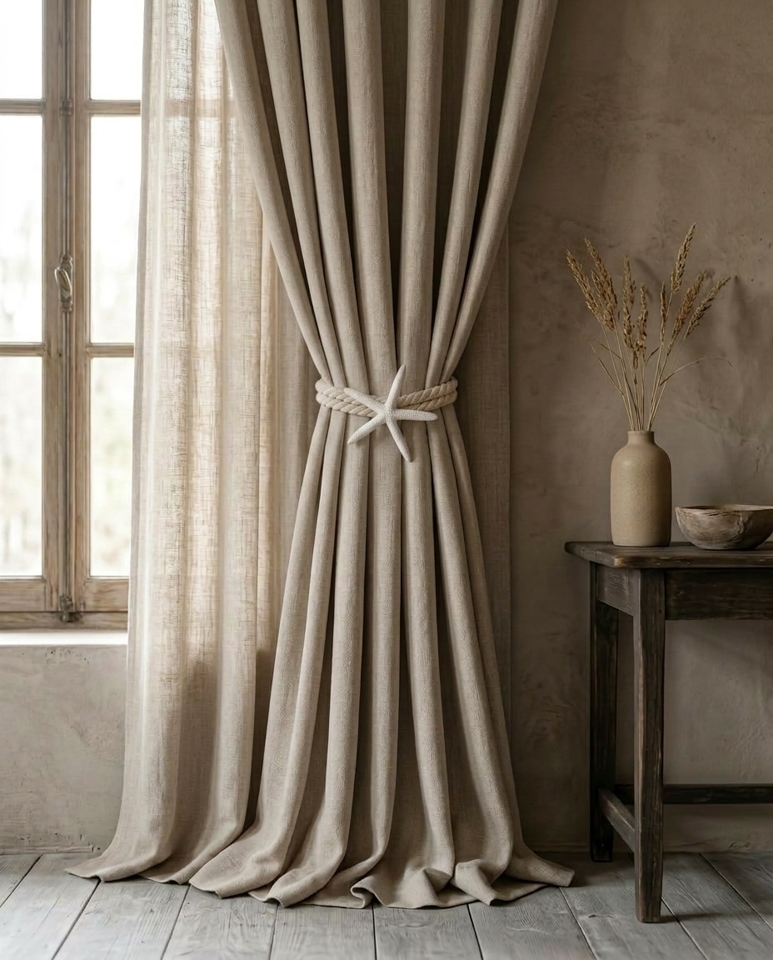 Set de 2 Suporturi pentru Perdele Starfish 60x13x60 cm - SHP [7]