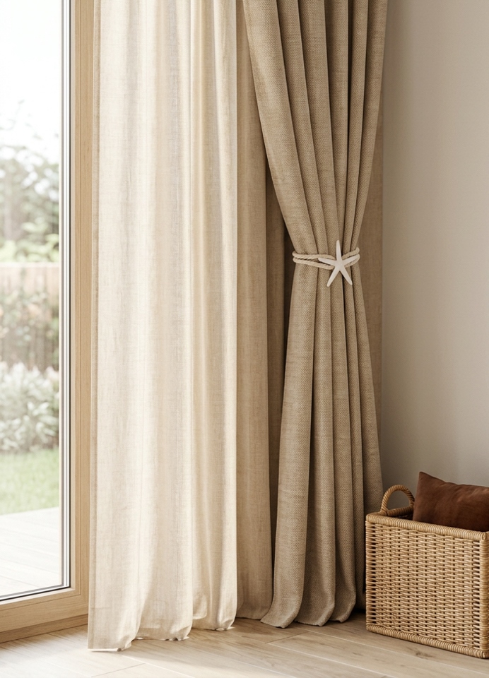 Set de 2 Suporturi pentru Perdele Starfish 60x13x60 cm - SHP [8]
