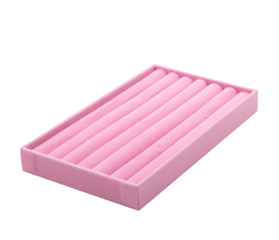 Set de 4 Organizatoare de Bijuterii Sorrel 21x2,2x12,5 cm, Catifea Roz - SHP [4]