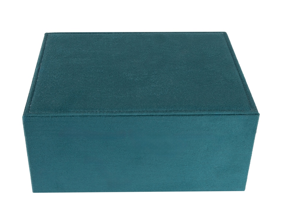 Organizer pentru Bijuterii Royal 24,5x17x11 cm, Poliester Verde - SHP [5]
