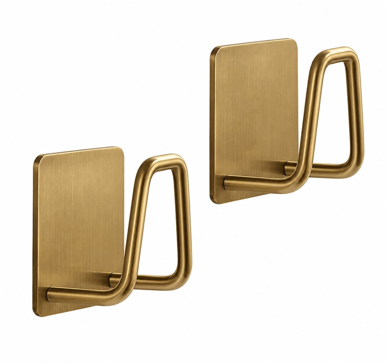 Cutii decorative - Set de 2 Suporturi pentru Burete Pomax 5x3,5x5 cm, Metal Auriu - SHP