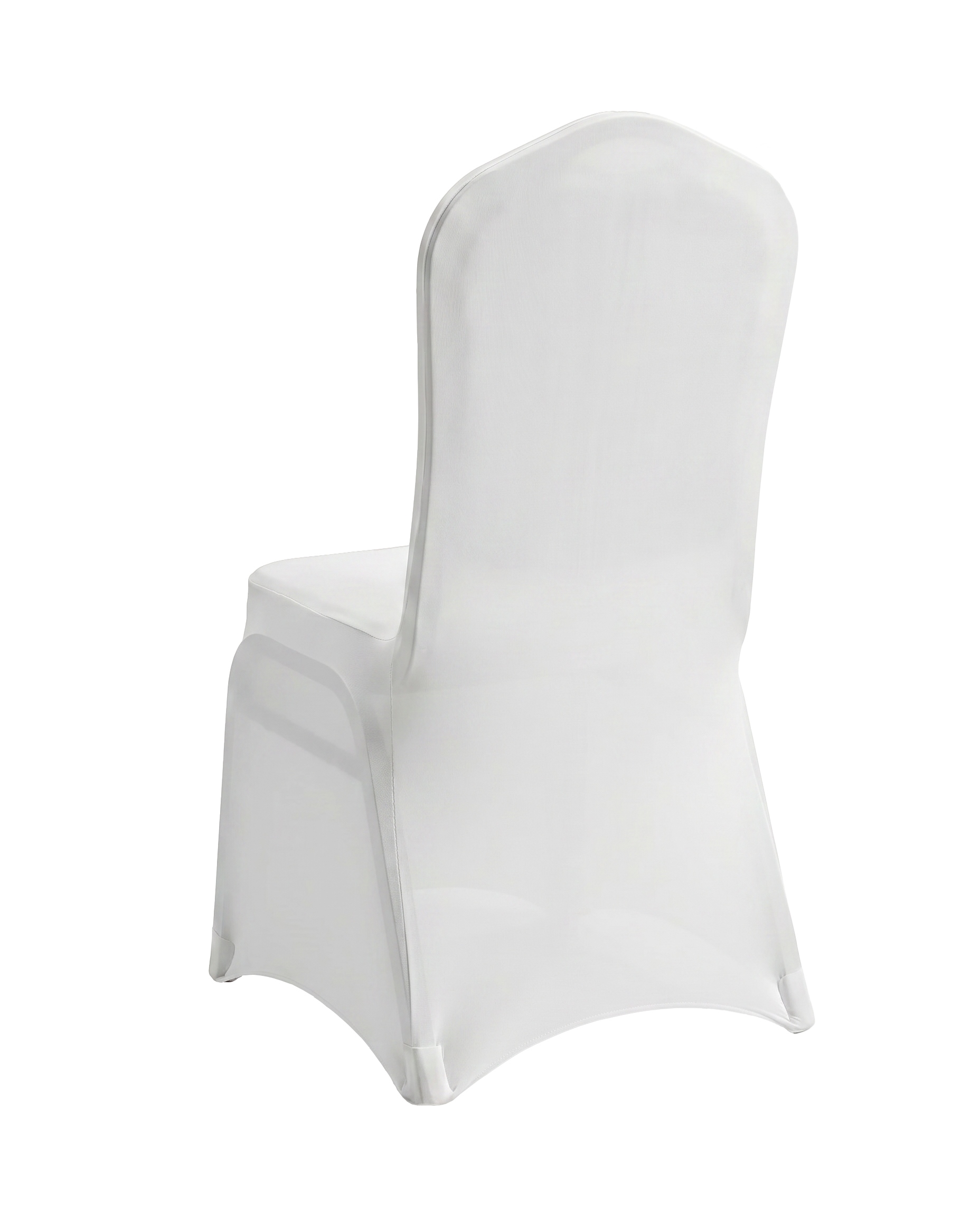 Set de 4 Huse pentru Scaun de Banquet Weding, Elastycznej Tkaniny Alb - SHP [3]
