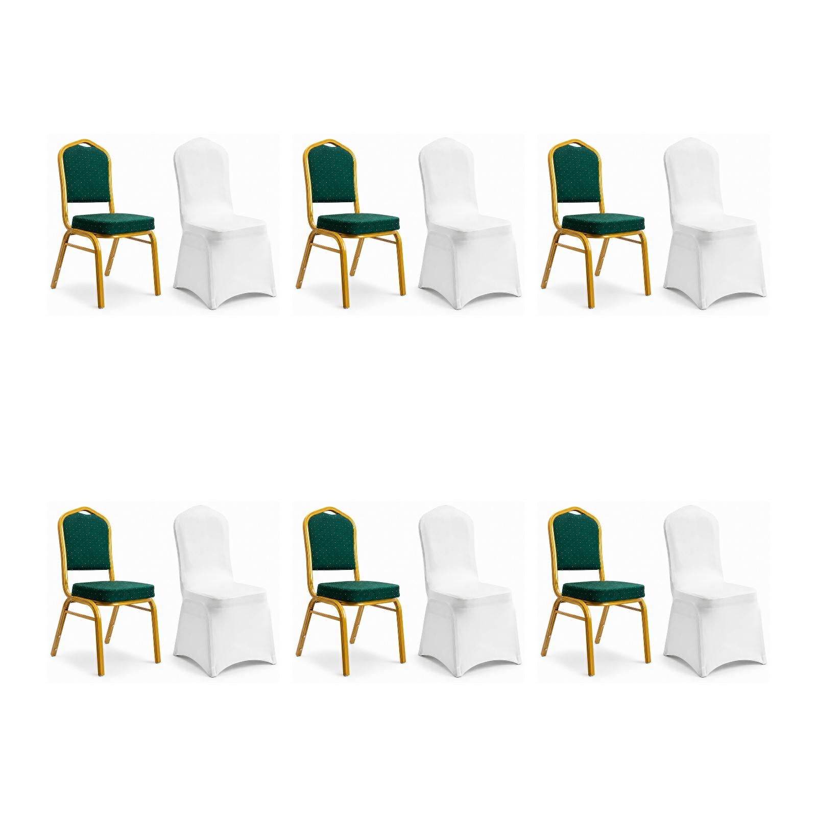 Scaune - Set de 6 Scaune Hekate 46x58x93,5 cm - King Home