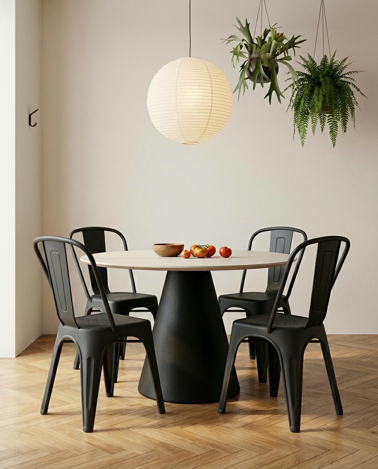 Set de 4 Scaune Tower Paris PP 46x50x86 cm, Plastic Negru - King Home [7]