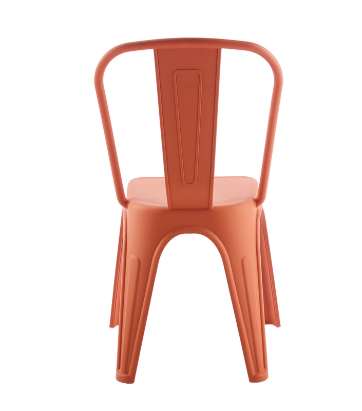 Set de 6 Scaune Tower Paris PP 46x50x86 cm, Plastic Portocaliu Mat - King Home [4]