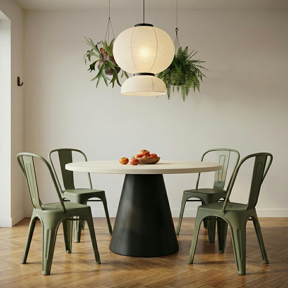 Set de 2 Scaune Tower Paris PP 46x50x86 cm, Plastic Verde Închis - King Home [11]