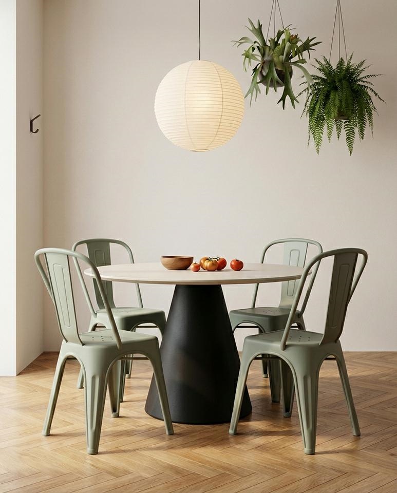 Set de 2 Scaune Tower Paris PP 46x50x86 cm, Plastic Verde Deschis - King Home [8]