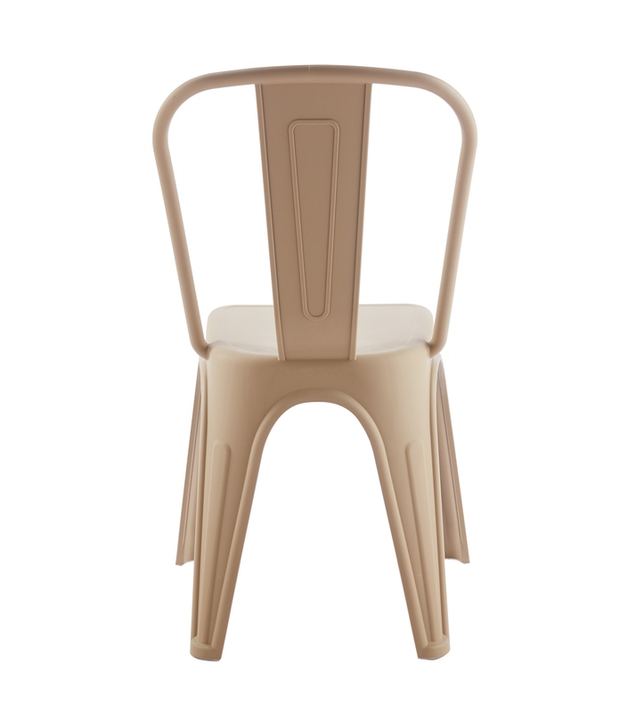 Set de 6 Scaune Tower Paris PP 46x50x86 cm, Plastic Bej Mat - King Home [4]