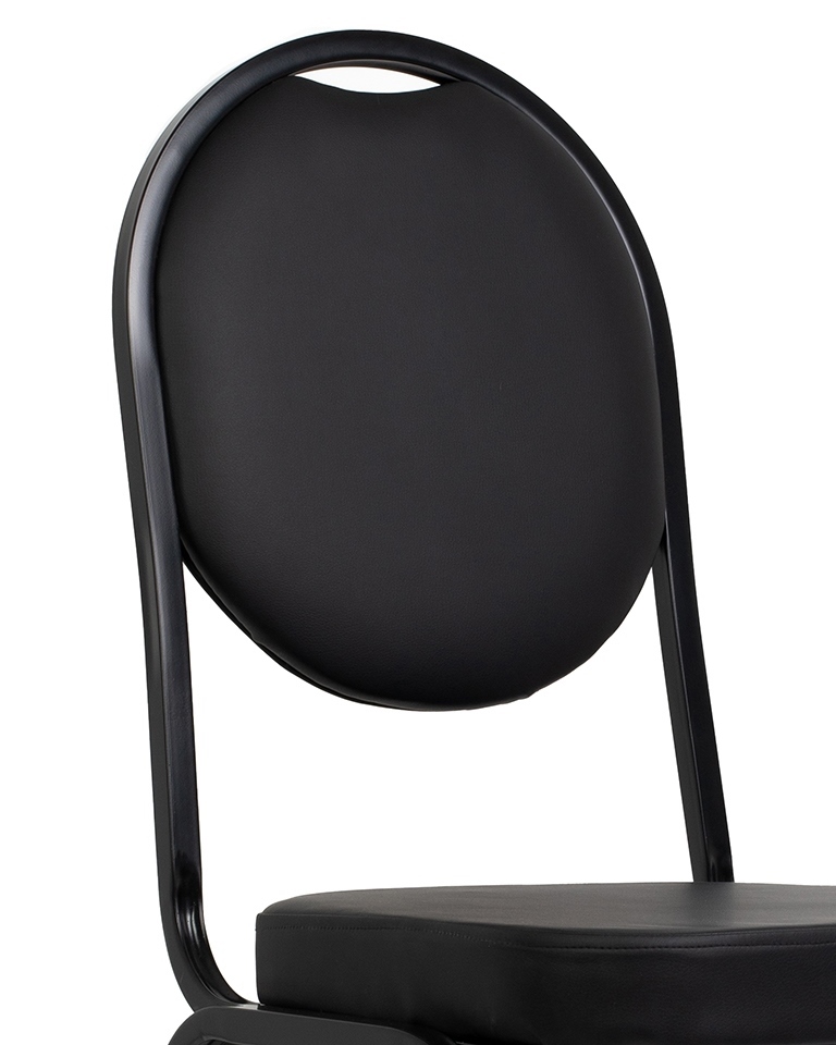 Set de 2 Scaune Hebe 44x56x93,5 cm, Piele Ecologică Negru - King Home [2]