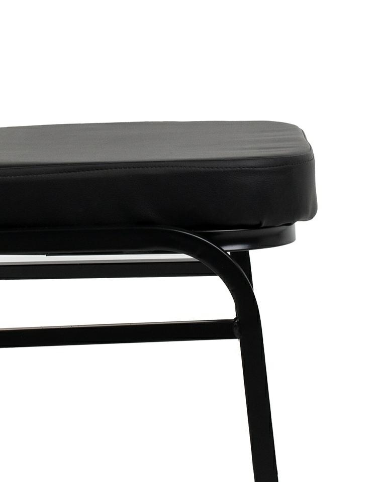 Set de 4 Scaune Hebe 44x56x93,5 cm, Piele Ecologică Negru - King Home [3]