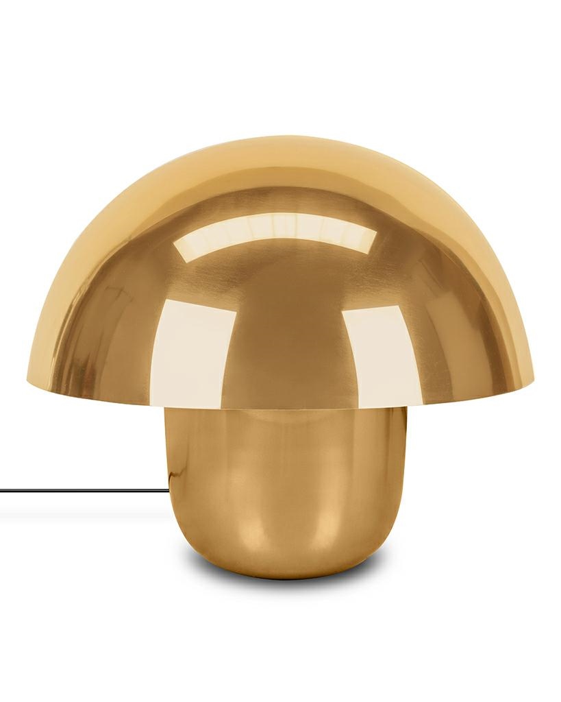 Produse - Lampă de Masă Mushroom, Oțel Lacuit Alamă - Kare Design