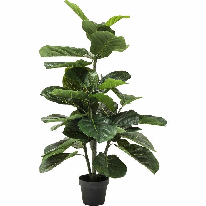 Produse - Plantă Decorativă Fiddle Leaf 30x17x120 cm, Polietilen Verde - Kare Design