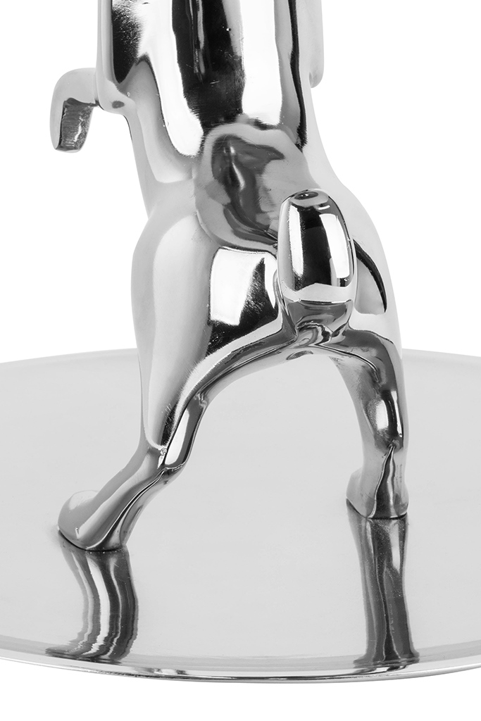 Platou / Etajeră Bunny 34x34x44 cm, Aluminiu Argintiu - Kare Design [5]