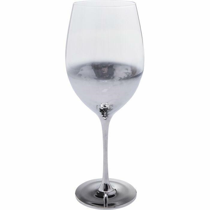 Set de 4 Pahare pentru Vin Roșu Night Sky 400 9,2x9,2x24 cm, Sticlă Argintiu Lucios - Kare Design [2]