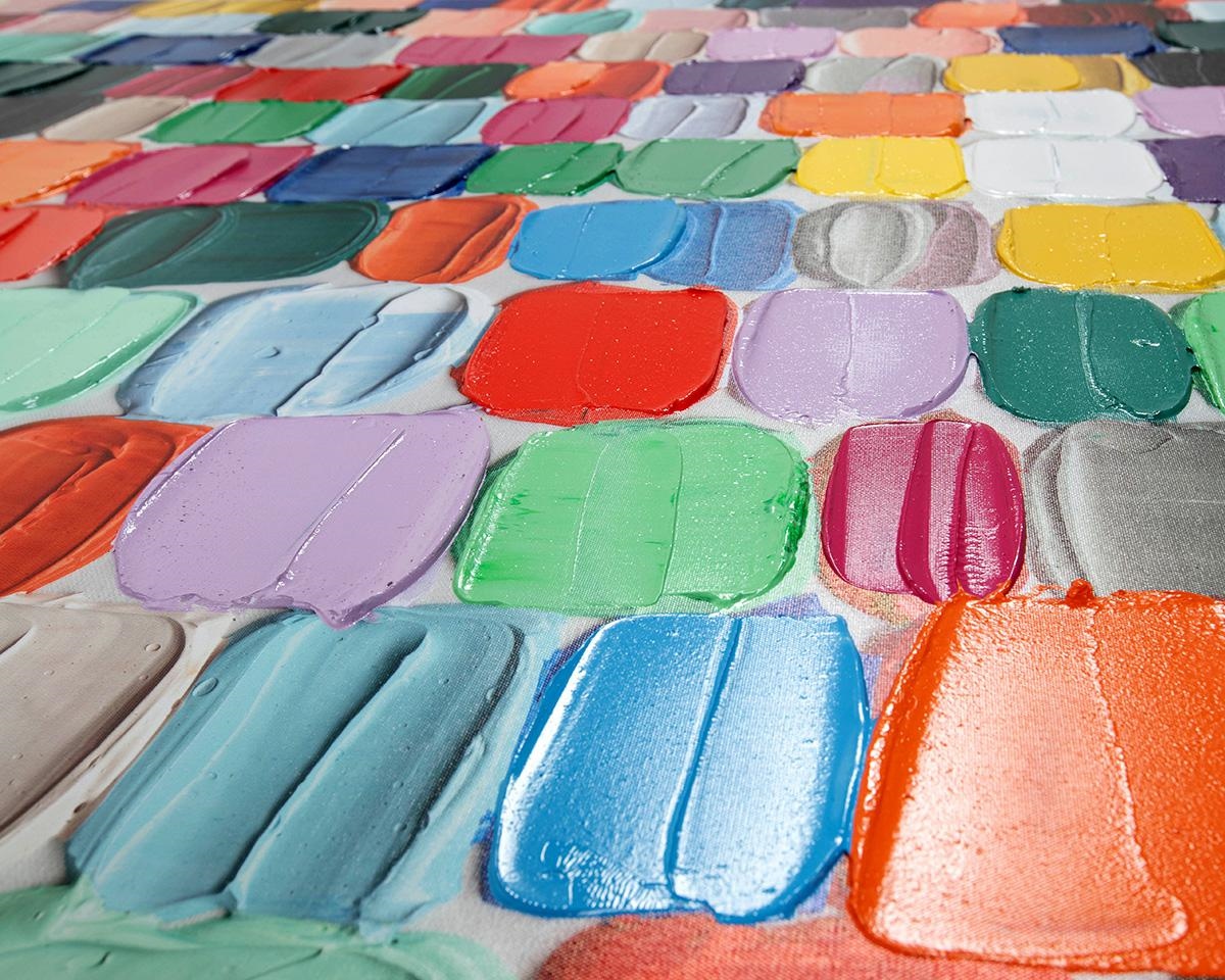 Tablou Decorativ Touched Colorful Dots 200x3,5x140 cm - Kare Design [4]