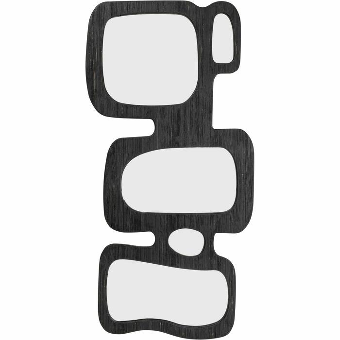 Produse - Oglindă Art Shapes 89x3x199 cm, Sticlă Oglindă și Placă MDF Lacuită Negru - Kare Design