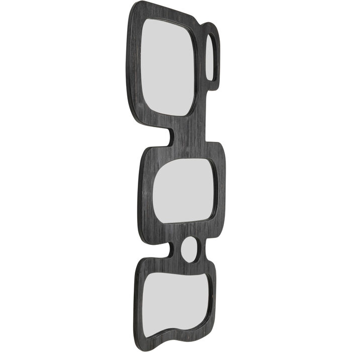 Oglindă Art Shapes 89x3x199 cm, Sticlă Oglindă și Placă MDF Lacuită Negru - Kare Design [2]