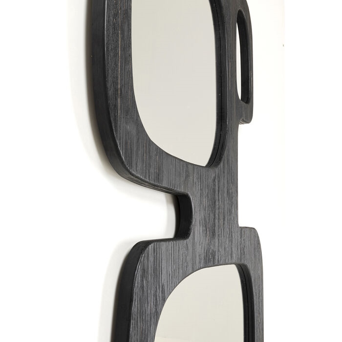 Oglindă Art Shapes 89x3x199 cm, Sticlă Oglindă și Placă MDF Lacuită Negru - Kare Design [3]