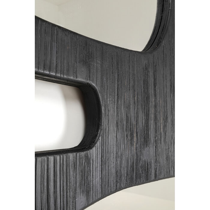 Oglindă Art Shapes 89x3x199 cm, Sticlă Oglindă și Placă MDF Lacuită Negru - Kare Design [4]