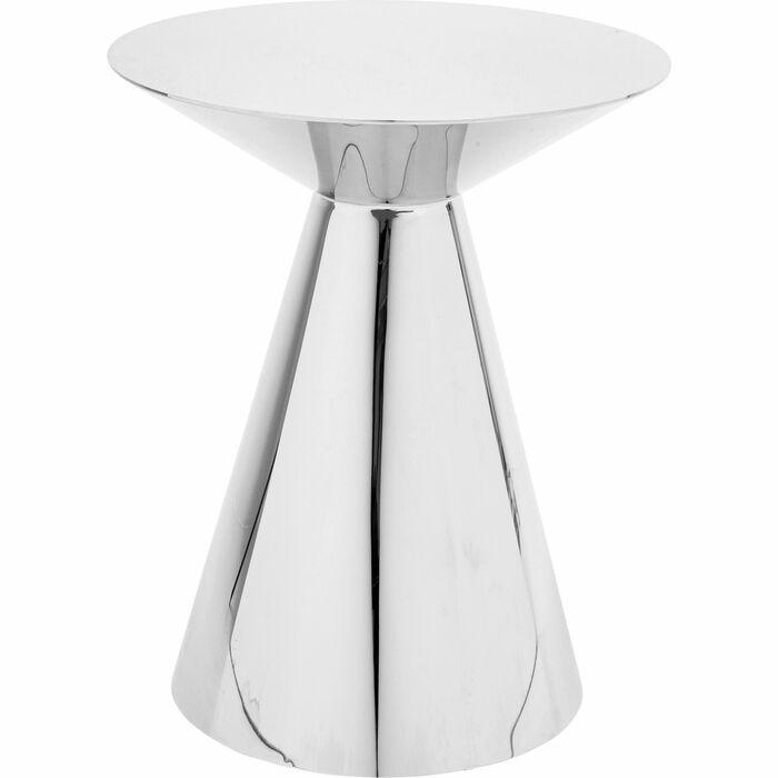 Produse - Măsuță Mambo Chrome 45x45x55,5 cm, Oțel Inoxidabil Lustruit Argintiu Suprafață Lucioasă - Kare Design