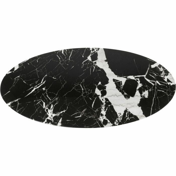 Masă de Dining Mambo Chrome, Marmură și MDF Lucios - Kare Design [7]