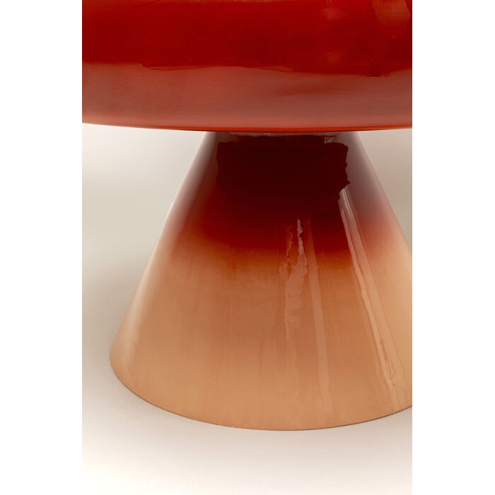 Măsuță de Cafea Rici 60x60x35 cm, Emailată Oțel Roșu - Kare Design [3]