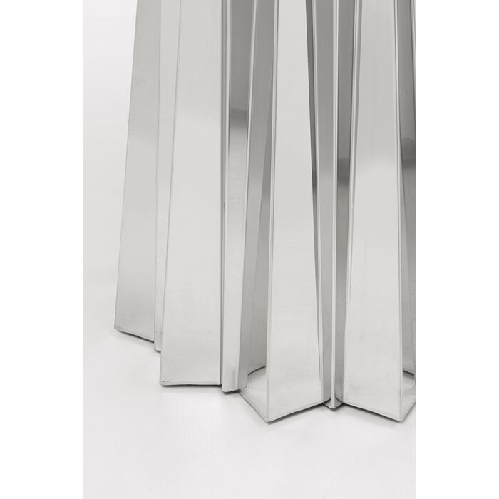 Masă de Dining Amora Stone 120x120x74 cm, În Finisaj Argintiu - Kare Design [4]
