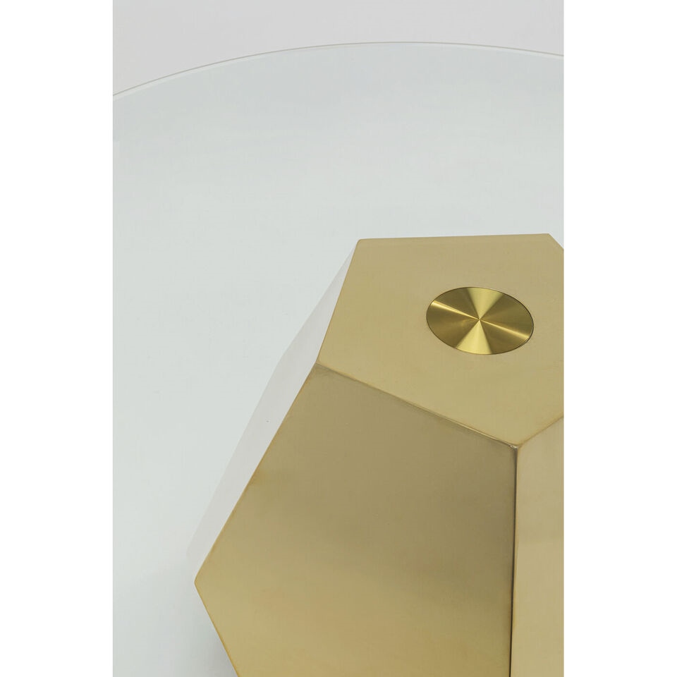 Măsuță de Cafea Ricchezza 90x90x43 cm, Auriu - Kare Design [2]