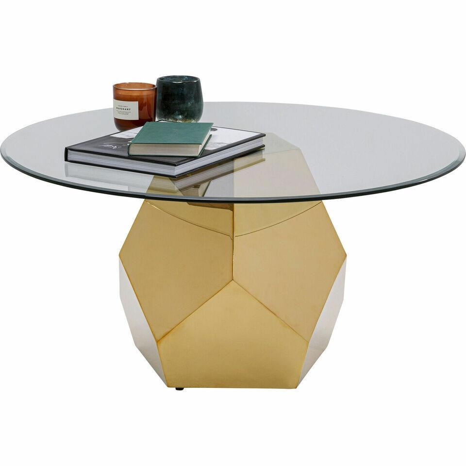 Măsuță de Cafea Ricchezza 90x90x43 cm, Auriu - Kare Design [4]