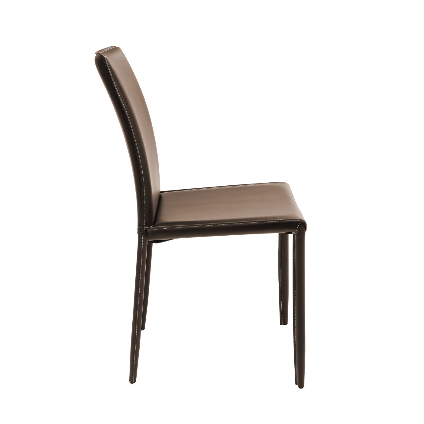 Scaun Milano 45,5x59x92 cm, Imitație de Piele Maro - Kare Design [2]