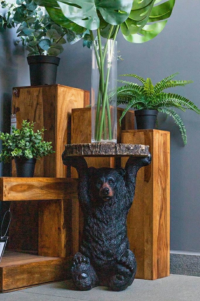 Măsuță Bear 40x40x53 cm, Plastic Negru - Kare Design [15]