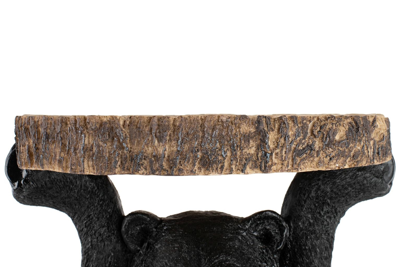 Măsuță Bear 40x40x53 cm, Plastic Negru - Kare Design [13]