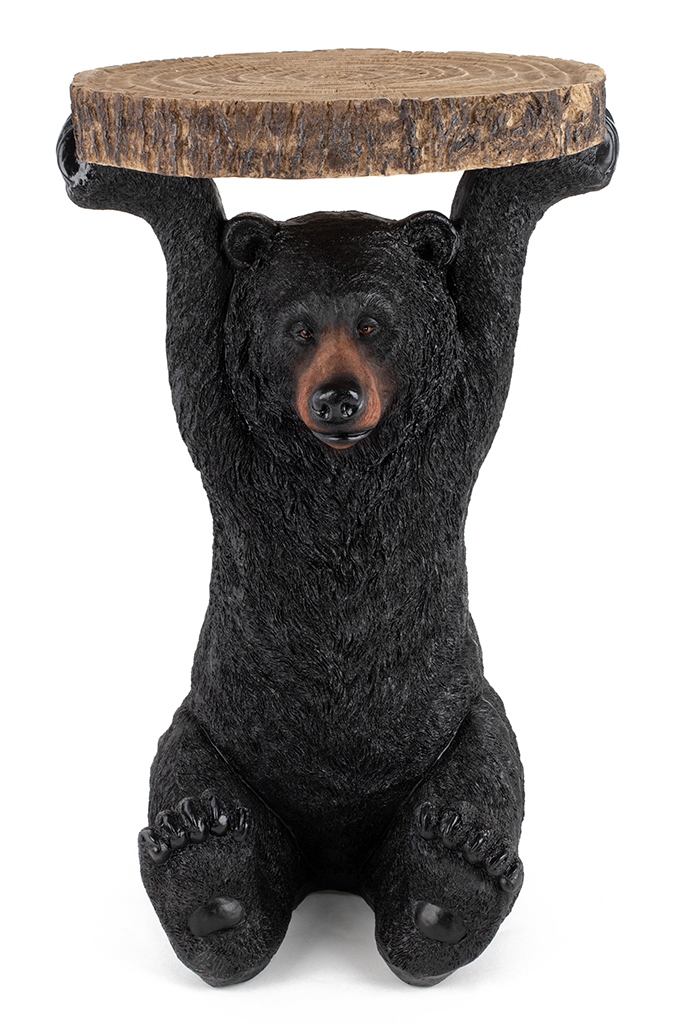 Măsuță Bear 40x40x53 cm, Plastic Negru - Kare Design [2]