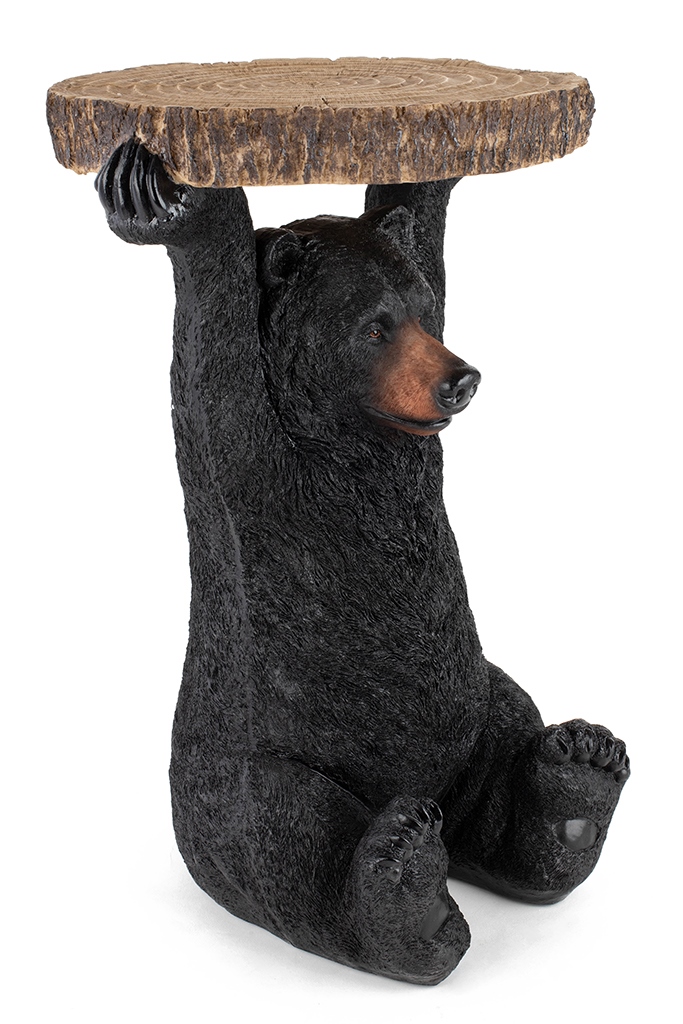 Măsuță Bear 40x40x53 cm, Plastic Negru - Kare Design [3]