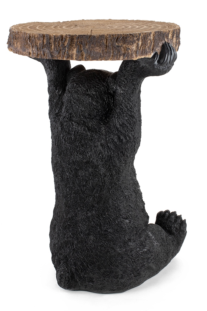 Măsuță Bear 40x40x53 cm, Plastic Negru - Kare Design [5]