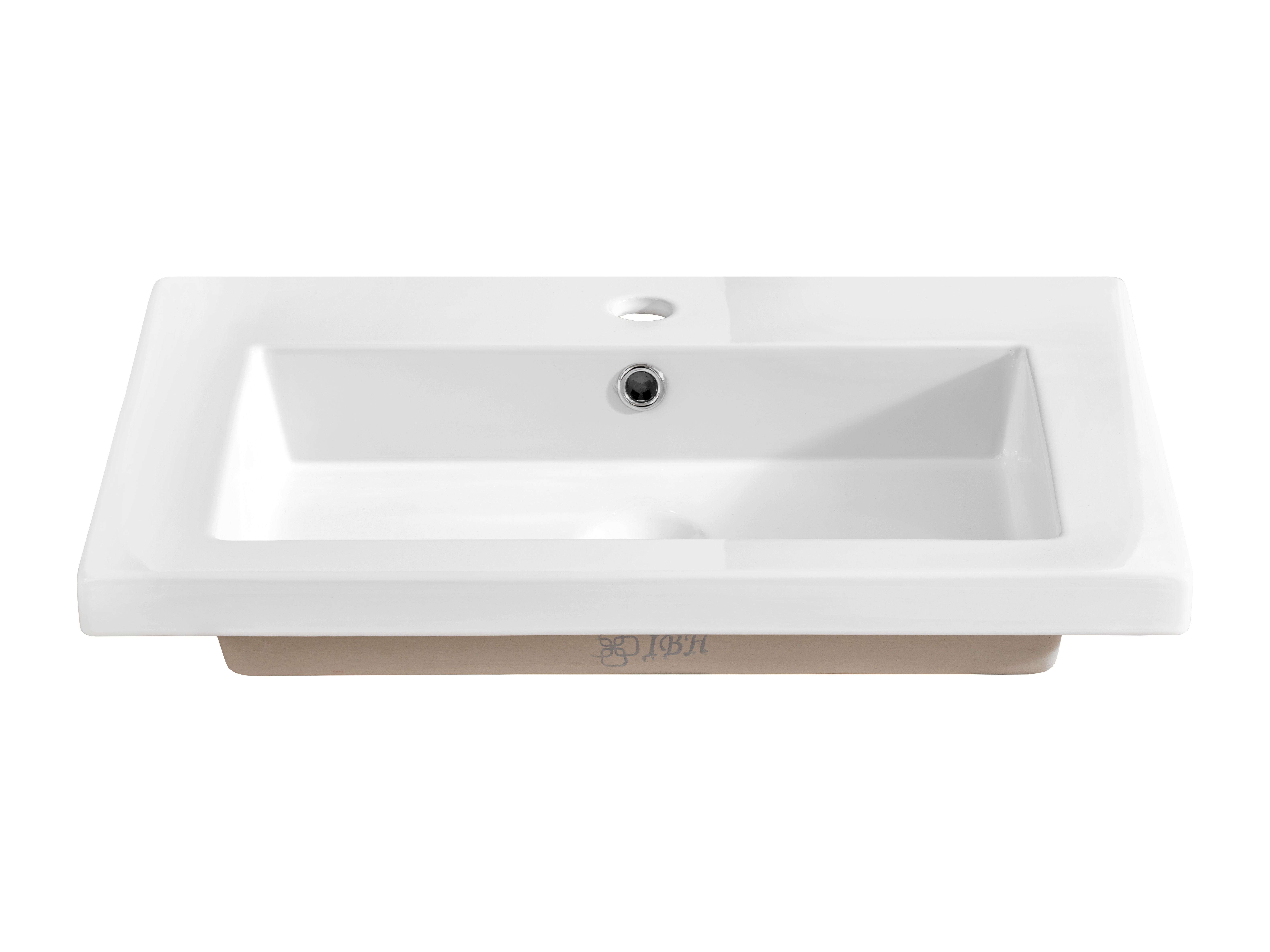 Lavoar SPIRIT 60 cm, Ceramică, Alb Lucios, Cu Preaplin - COMAD [2]